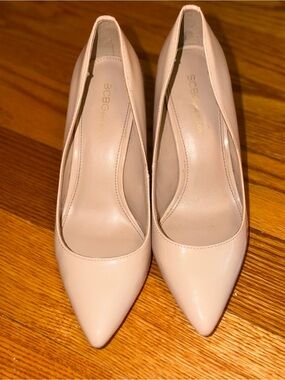 BCBGeneration Blush Pointed-Toe Patent Pumps